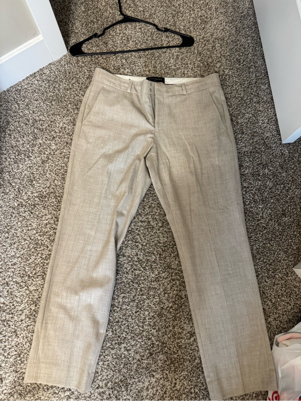 Banana Republic Women's Light Beige Tailored Dress Pants